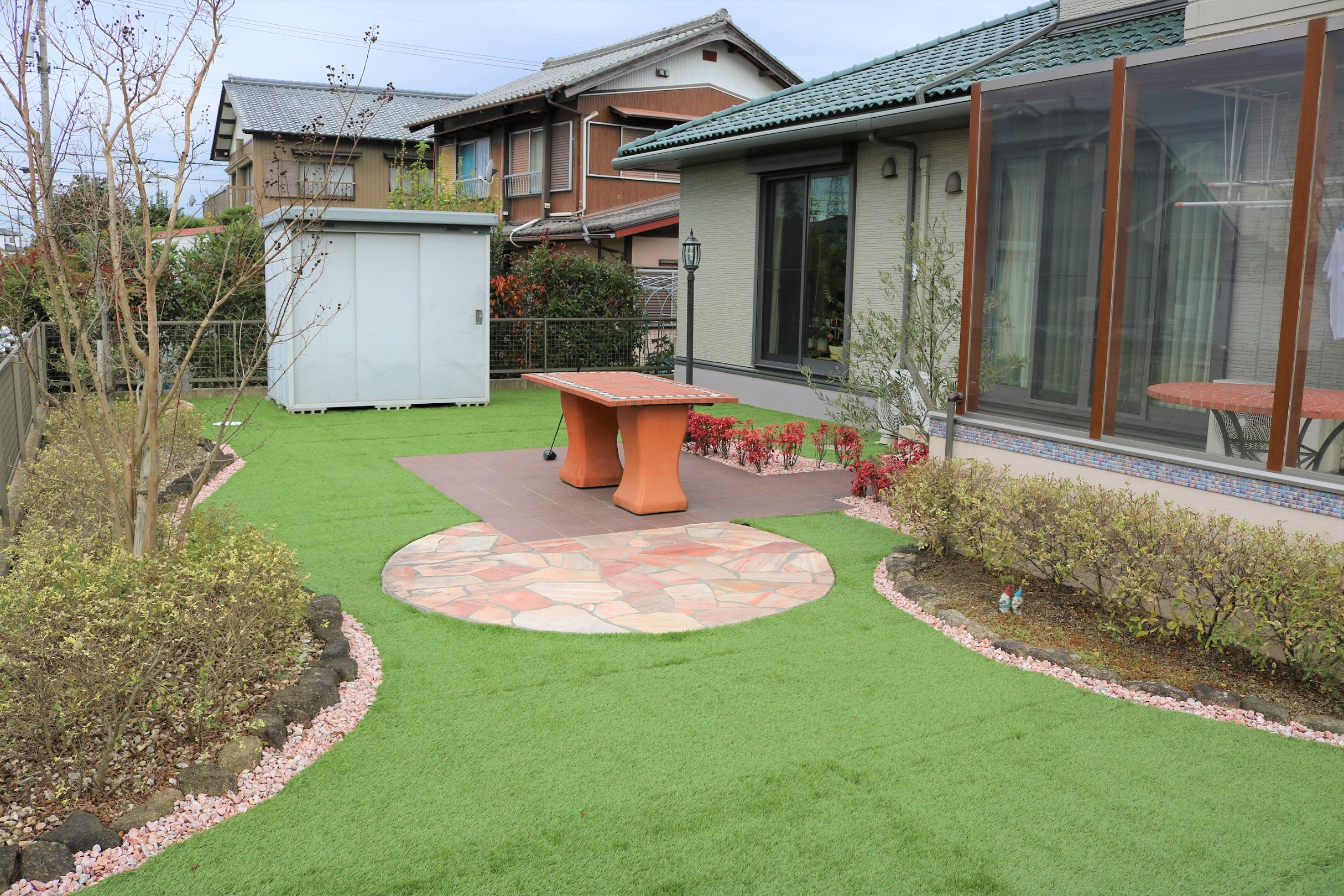 ゴルフの練習ができるお庭の施工例 外構 エクステリア 造園は庭づくり専門店 愛知県扶桑町 池之上造園へ