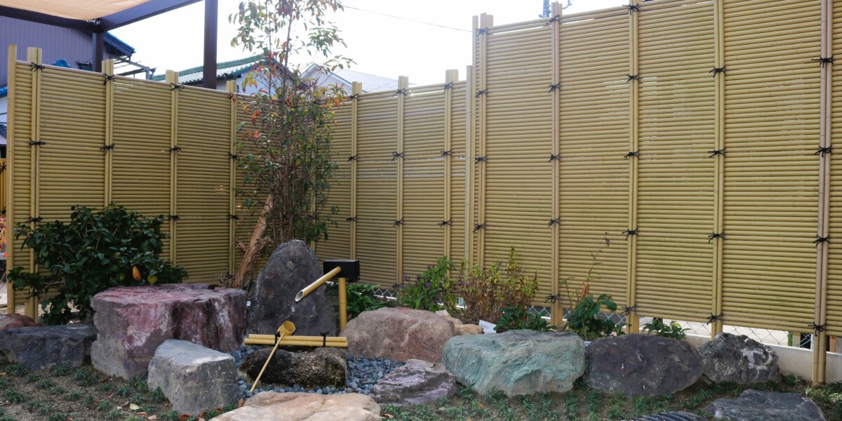 古いブロック塀の積み替えと和風のお庭のリフォームの施工例｜扶桑町