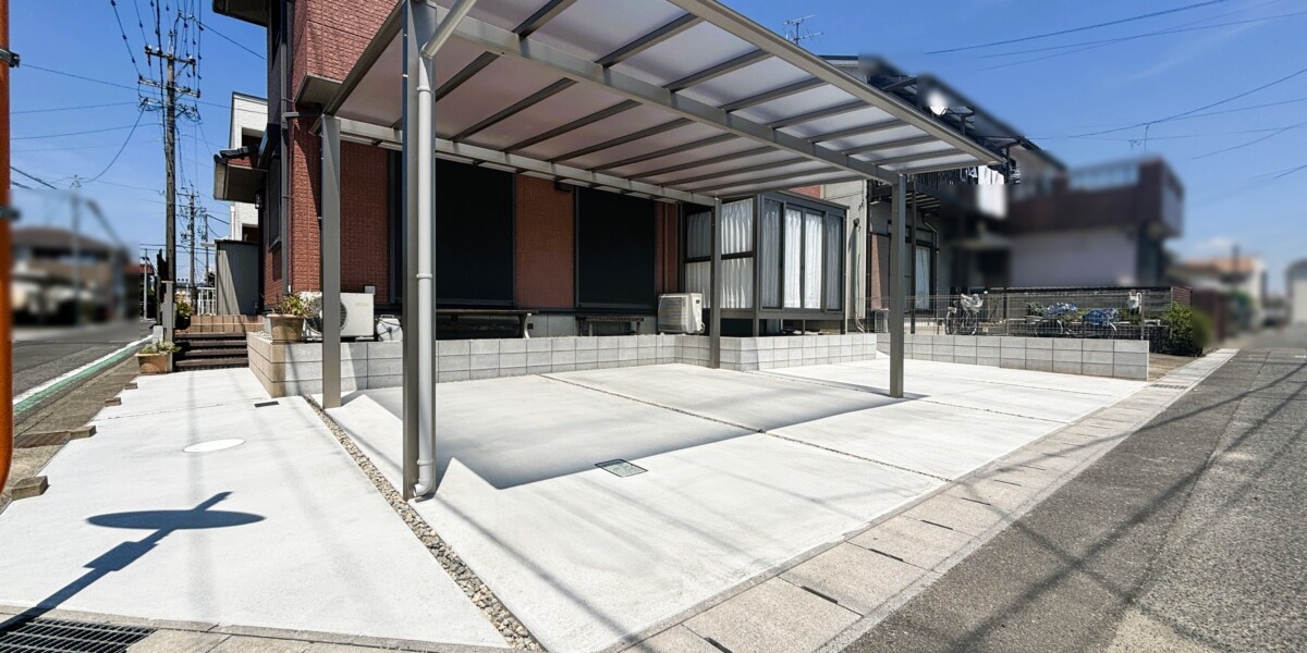 浄化槽を下水に切り替えからサンルームの設置工事までの外構リフォーム|扶桑町